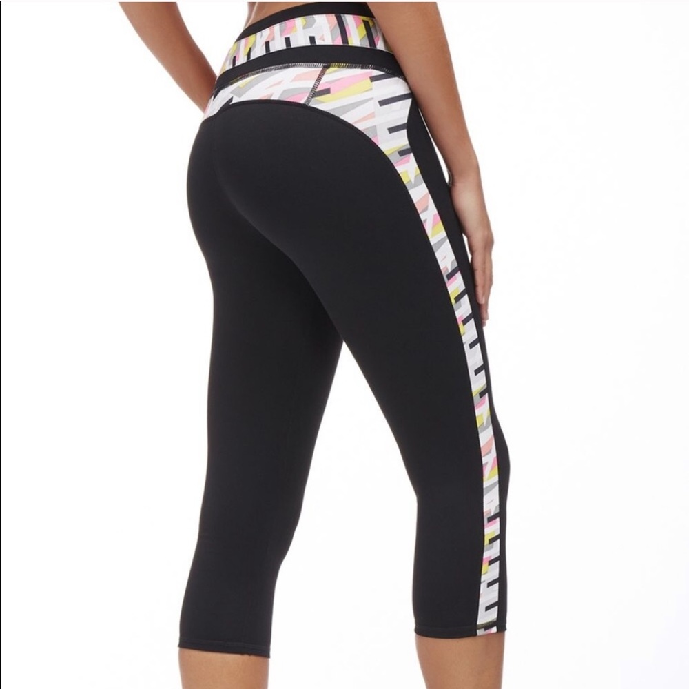 Fabletics Camacan Powerhold Black Capri Leggings